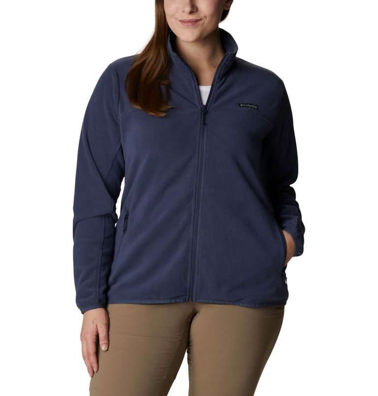 Women\'s Columbia Ali Peak Full Zip Fleece Jackets Navy | Plus Size CA-P01A6